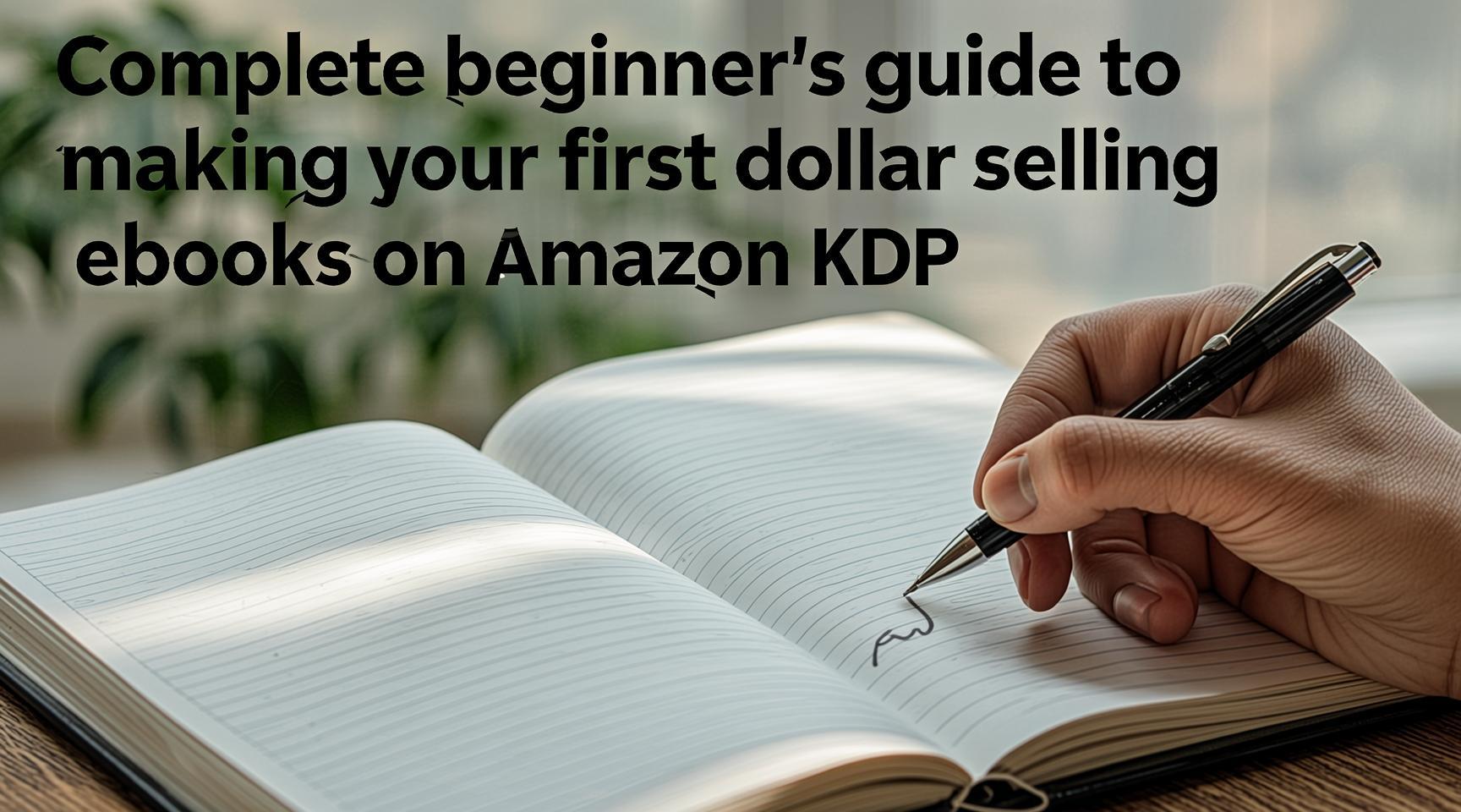 How to Make Your First Dollar Online Selling eBooks on Amazon KDP