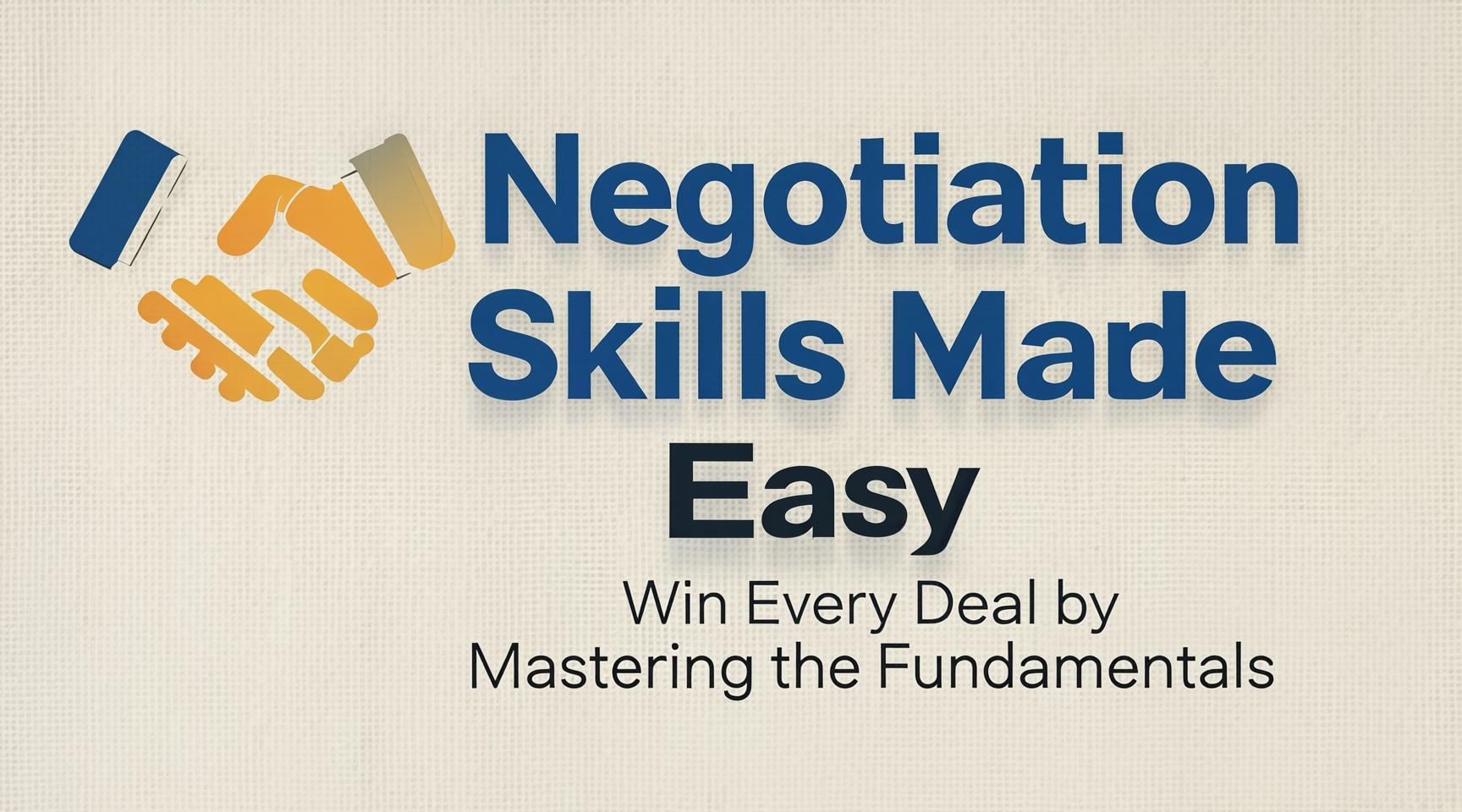 Negotiation Skills Made Easy